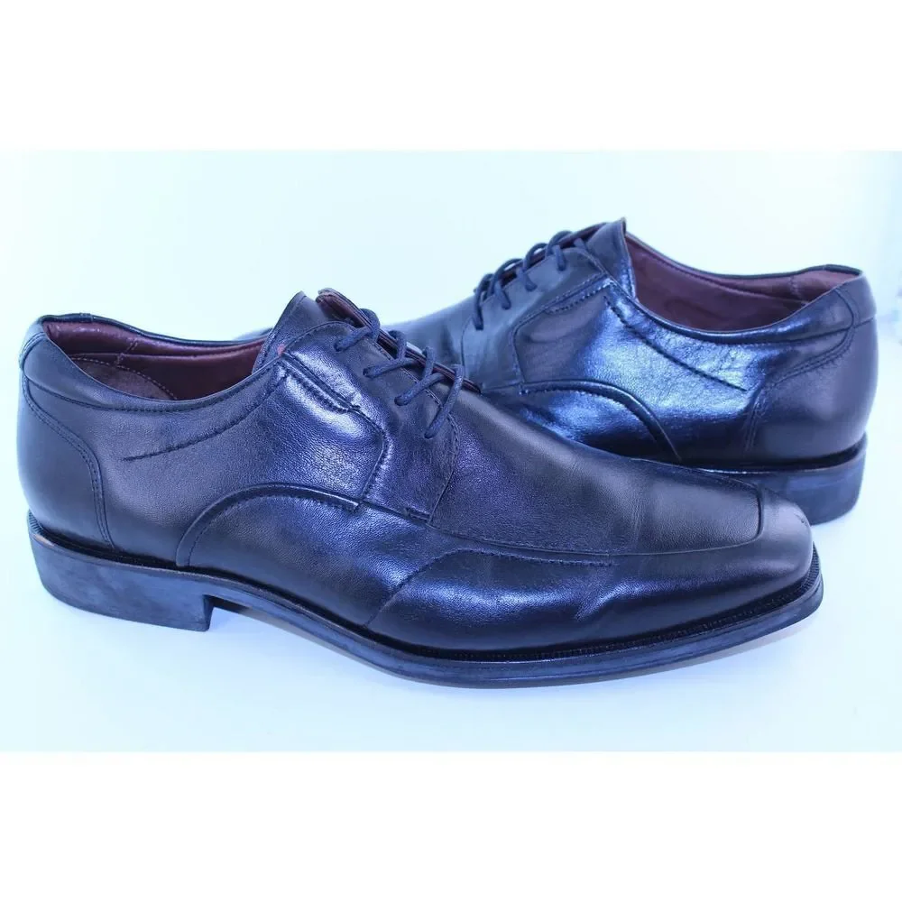 Johnston & Murphy Black Leather Dress Oxfords 11 M